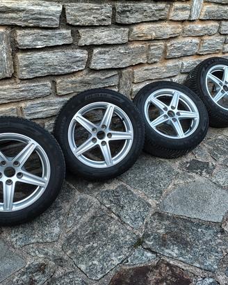 Cerchi in lega più gomme termiche per Mercedes clk