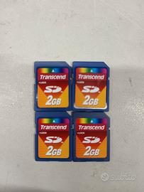 4 memory card SD trascend 