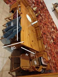 cassapanca in legno massiccio