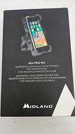 Caricatore Smartphone moto ricarica wireless/USB