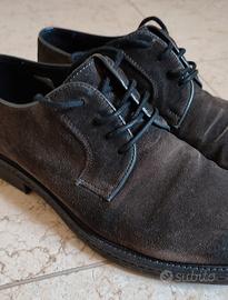 Scarpe stringate uomo color marrone-cenere 