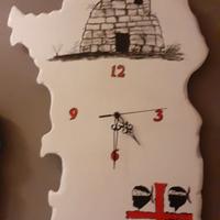 Orologio da parete artigianale sardo