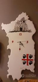 Orologio da parete artigianale sardo