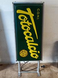 Insegna luminosa Totocalcio bifacciale 