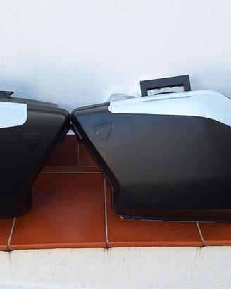 Valigie originali ducati Multistrada 1200 White Pe