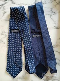 Coppia cravatte Boggi 100% seta