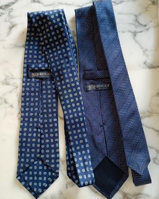 Coppia cravatte Boggi 100% seta