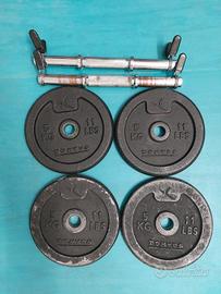 Manubri  e dischi da palestra