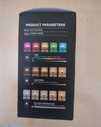 lampadina led bluetooth E27 15w regolabile bianco 