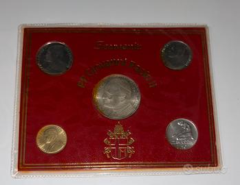 Set monete souvenir Papa Giovanni Paolo II