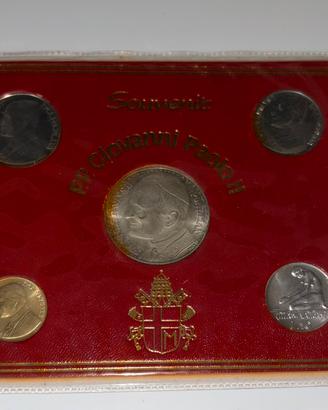 Set monete souvenir Papa Giovanni Paolo II