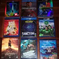 Lotto 9 Blu Ray in 3D Rari Fuori Catalogo