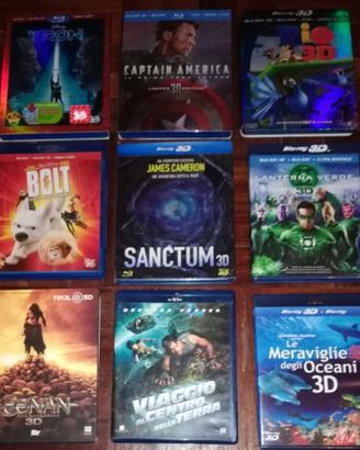 Lotto 9 Blu Ray in 3D Rari Fuori Catalogo