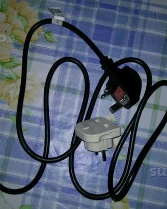 Cavo Corrente Alimentazione Spina UK IEC C7 Fusibi