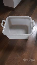 bacinella bianca quadrata 34 x 31