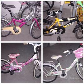 Bici bambina e bambino