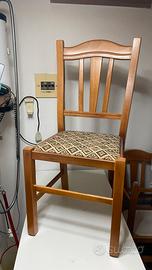 Sedie in legno massiccio