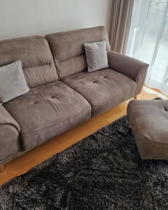 Set divano con pouf chic