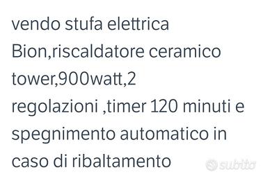 stufa elettrica Bion