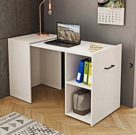 Scrivania 42-132cm ufficio moderna salvaspazio