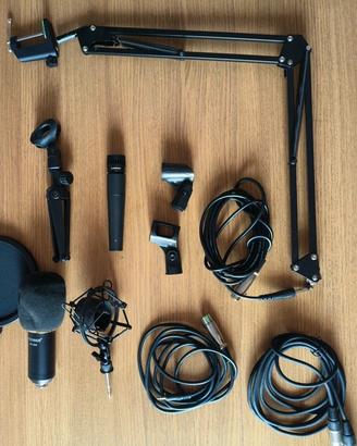 Kit Podcast Completo Shure SM57 + Neewer NW-800