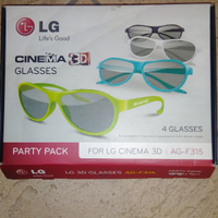 Kit 4 occhiali 3D colorati per TV LG
