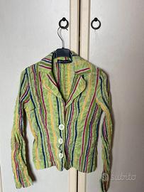 Blazer Rinascimento a righe colorate