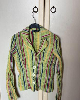 Blazer Rinascimento a righe colorate