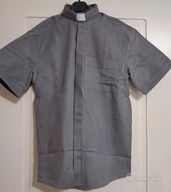 Camicia sacerdote maniche corte 