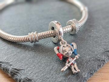 Charm Harley Quinn in Argento S925 🎀