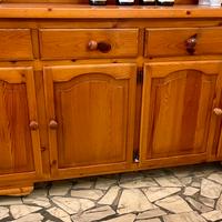 credenza madia dispensa legno massello 200x45 H 85