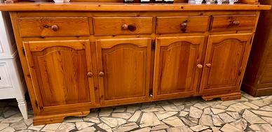 credenza madia dispensa legno massello 200x45 H 85
