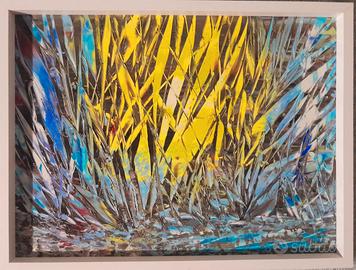 Dipinto a olio su legno 30 x 40 con cornice