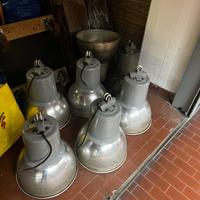 LOTTO 7 LAMPADE INDUSTRIALI VINTAGE