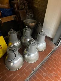 LOTTO 7 LAMPADE INDUSTRIALI VINTAGE