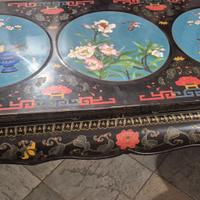 Tavolino da caffe/the cinese in cloisonne