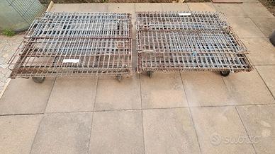 Carrello Gabbia Prof Pieghevole 115x80 industriale