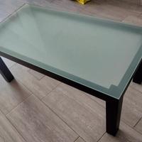 TAVOLO CON PIANO VETRO SPESSO