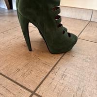 Scarpe verde scamosciato num 37