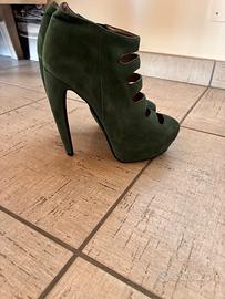 Scarpe verde scamosciato num 37