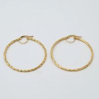 Orecchini a cerchio in oro giallo 18 kt E.107