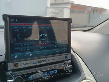 AUTORADIO ANDROID 1 DIN SCHERMO ESTRAIBILE GPS WIF