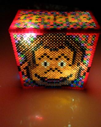 Lampada GEORGE con tubetti plastica pyssla