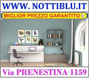 Letto a Scomparsa DESK 1 piazza MATERASSO OMAGGIO