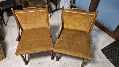 Coppia poltrone 1930 stile impero