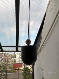 Vaso sospeso nero 