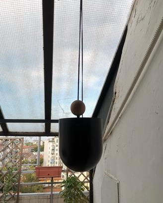 Vaso sospeso nero 