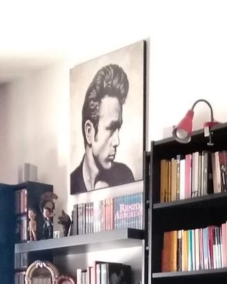 Quadro stampa su legno James Dean vintage