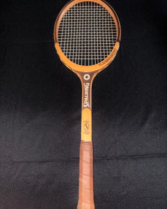 Racchetta tennis vintage Spalding Tournament legno