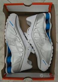 Nuove Nike Shox R4, White/ Metallic Silver-Blue He